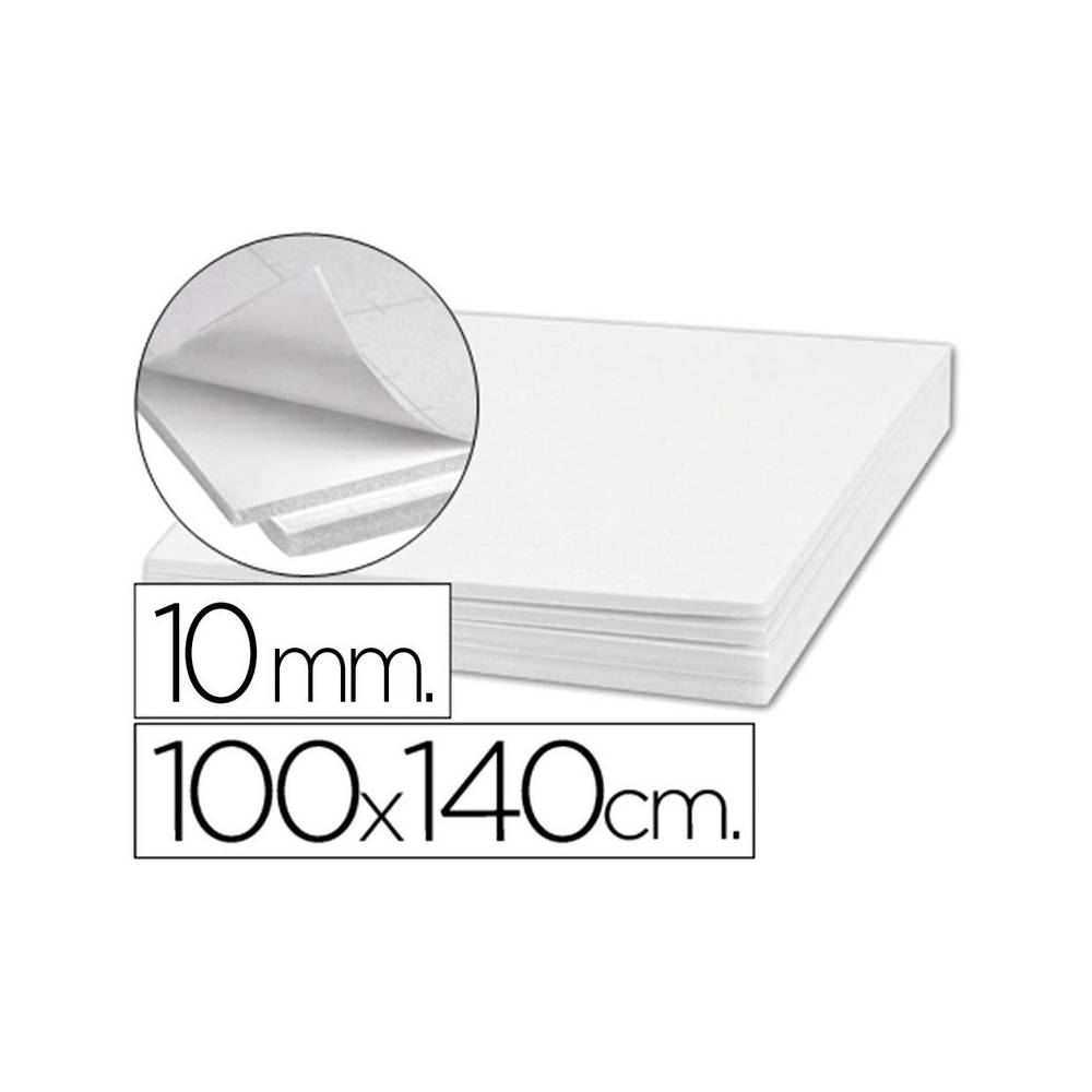 Carton pluma liderpapel blanco doble cara 100x140cm espesor 10 mm