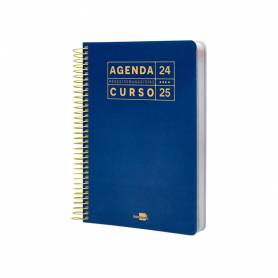 Agenda escolar liderpapel año 24 - 25 curso basic azul semana vista a5