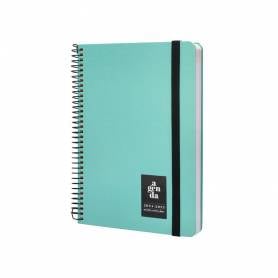 Agenda escolar liderpapel año 24 - 25 curso classic menta día página a5