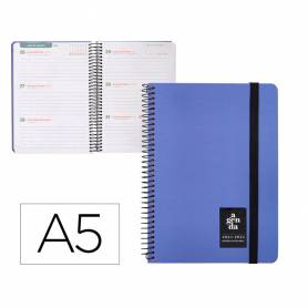 Agenda escolar liderpapel año 24 - 25 curso classic azul 2 días página a5