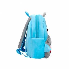 Cartera preescolar liderpapel mochila infantil peluche tiburon 260x100x240 mm