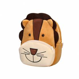 Cartera preescolar liderpapel mochila infantil peluche leon 260x100x240 mm