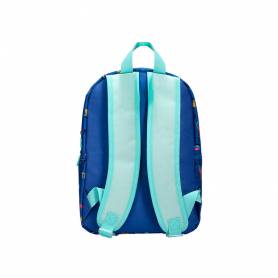 Cartera escolar liderpapel moc hila infantil safari diseño cocodrilo azul marino 330x100x250 mm