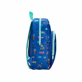 Cartera escolar liderpapel moc hila infantil safari diseño cocodrilo azul marino 330x100x250 mm