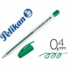 Boligrafo pelikan stick super soft verde