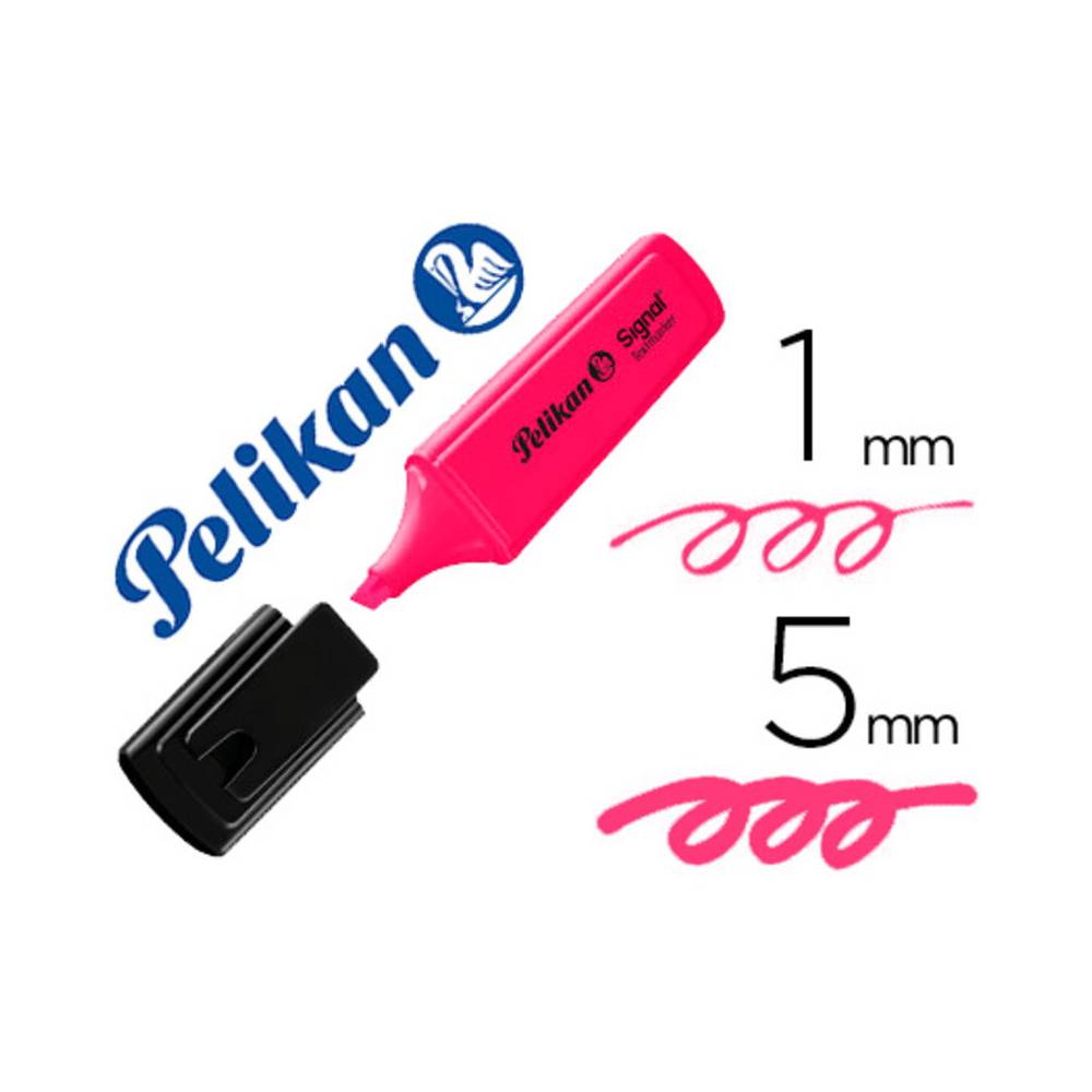 Rotulador pelikan fluorescente textmarker signal rosa