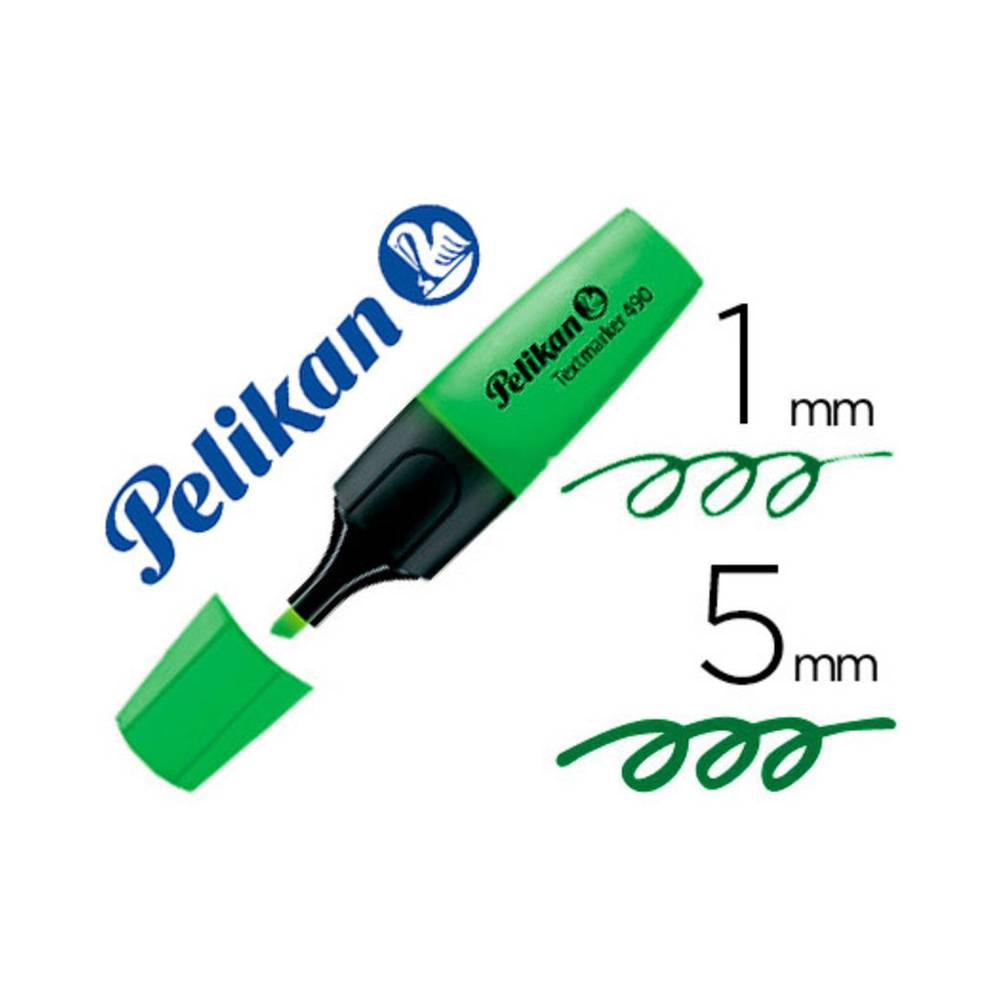 Rotulador pelikan fluorescente textmarker 490 verde