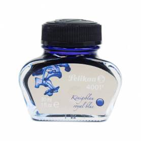 Tinta estilografica pelikan 4001 azul real bote 30 ml