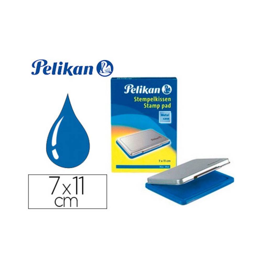 Tampon pelikan nº2 azul 70x110 mm