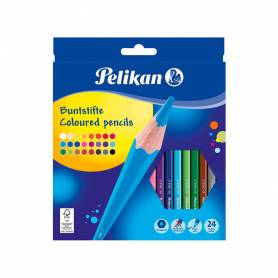 Lapices de colores pelikan hexagonales caja de 24 colores surtidos