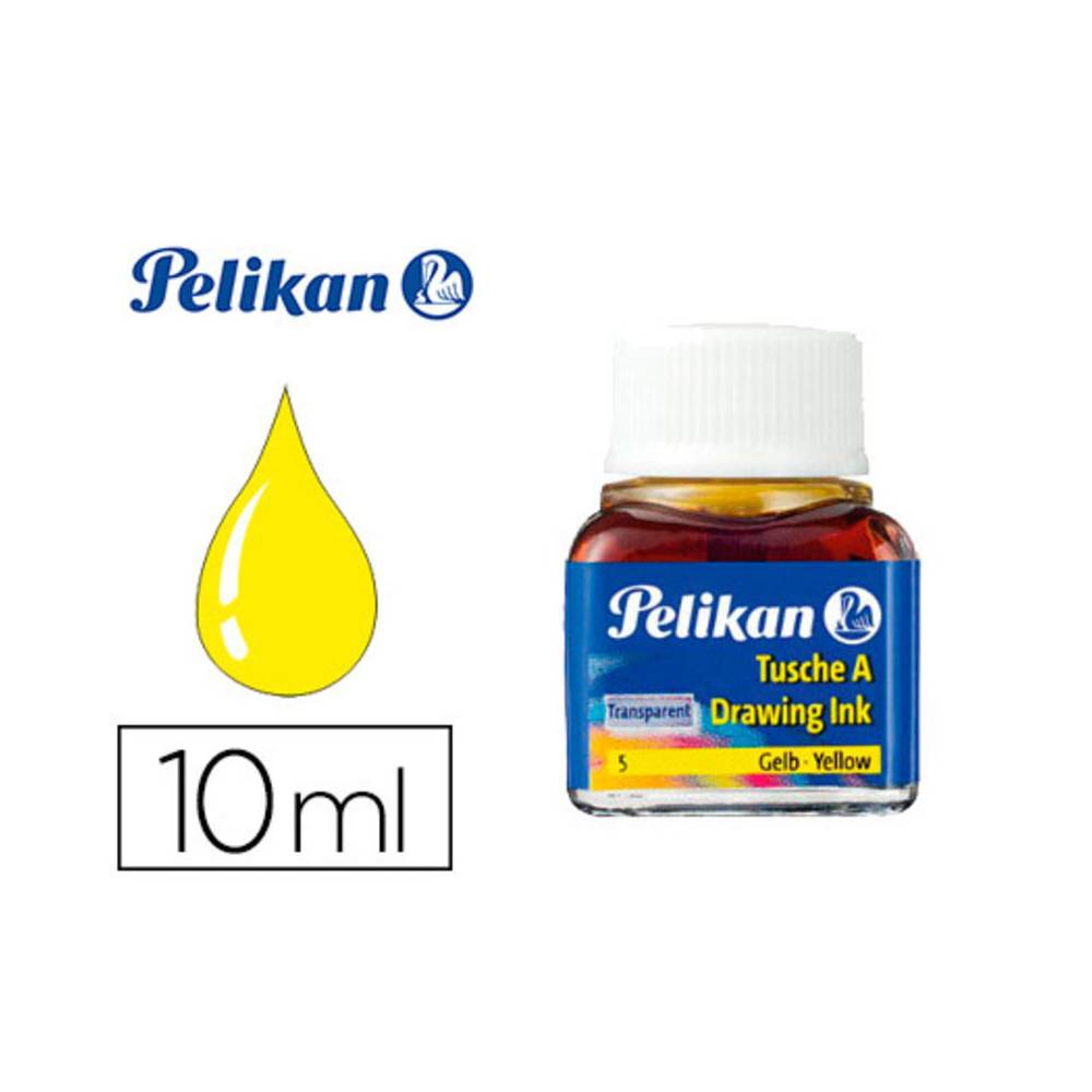 Tinta china pelikan amarillo bote de 10 ml