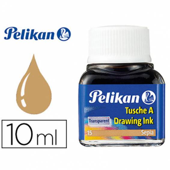 Tinta china pelikan sepia bote de 10 ml