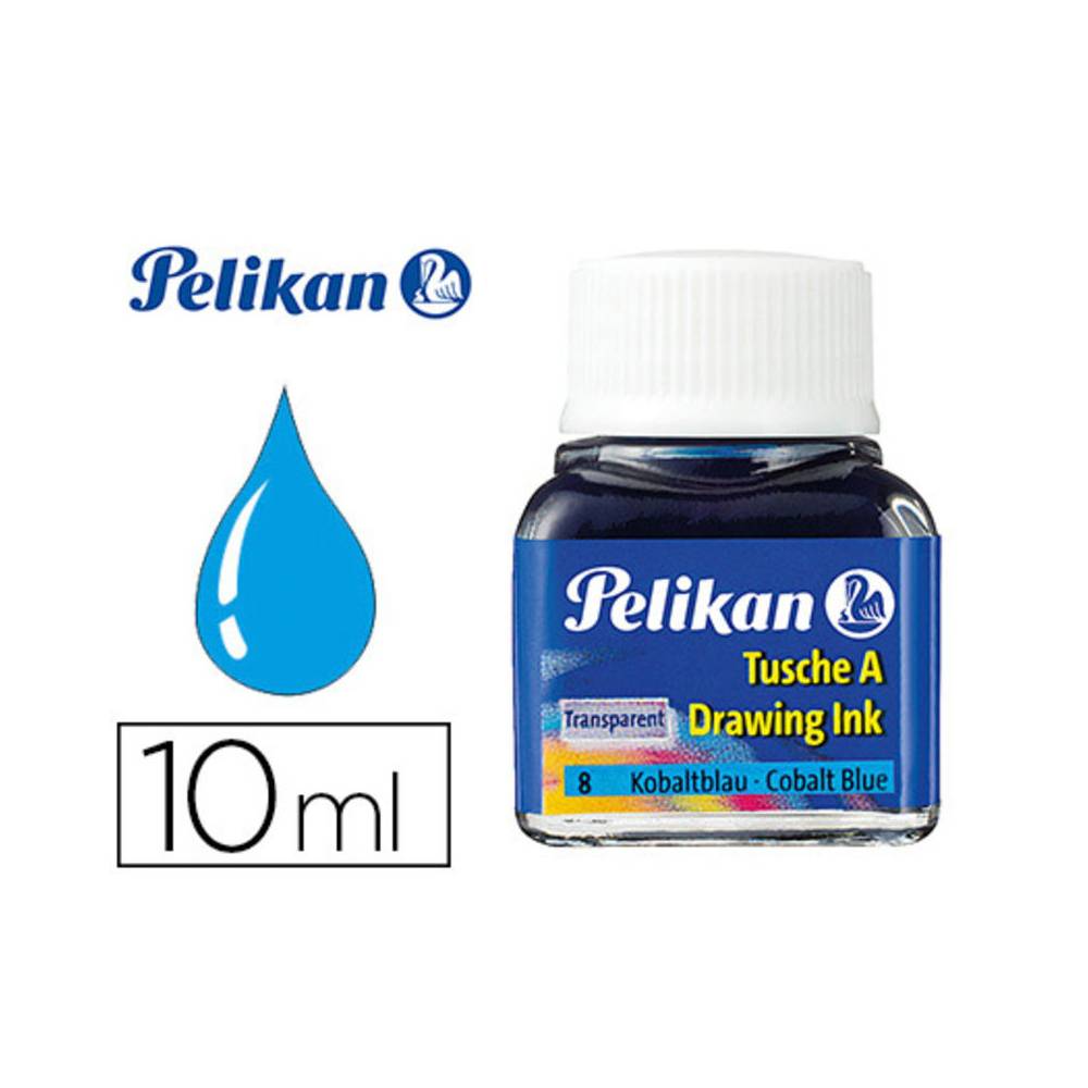 Tinta china pelikan azul cobalto bote de 10 ml