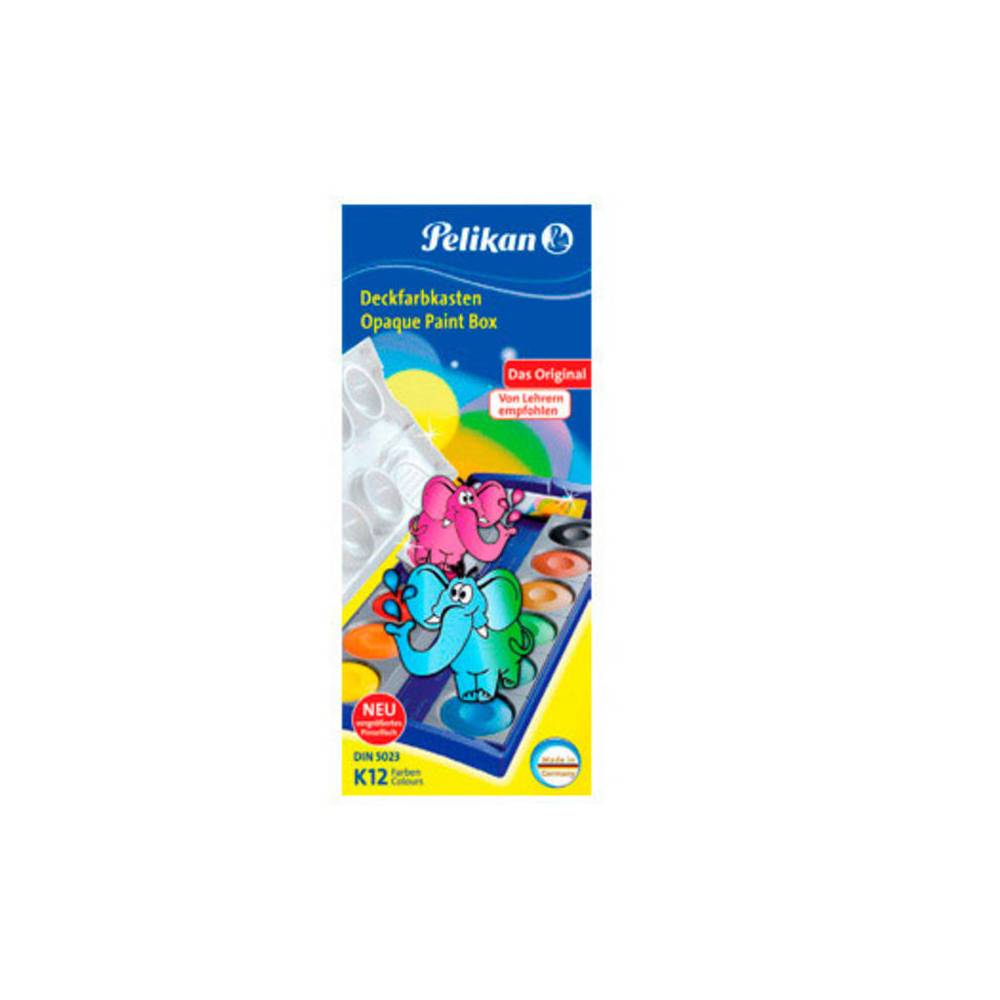 Acuarela pelikan k12 estuche plastico 12 colores