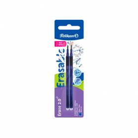 Recambio roller pelikan erase 2.0 color azul blister de 2 unidades