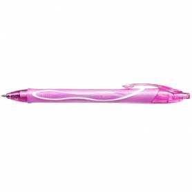 Boligrafo bic gelocity quick dry retractil tinta gel rosa punta de 0,7 mm