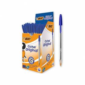 Boligrafo bic cristal original tinta azul unidad