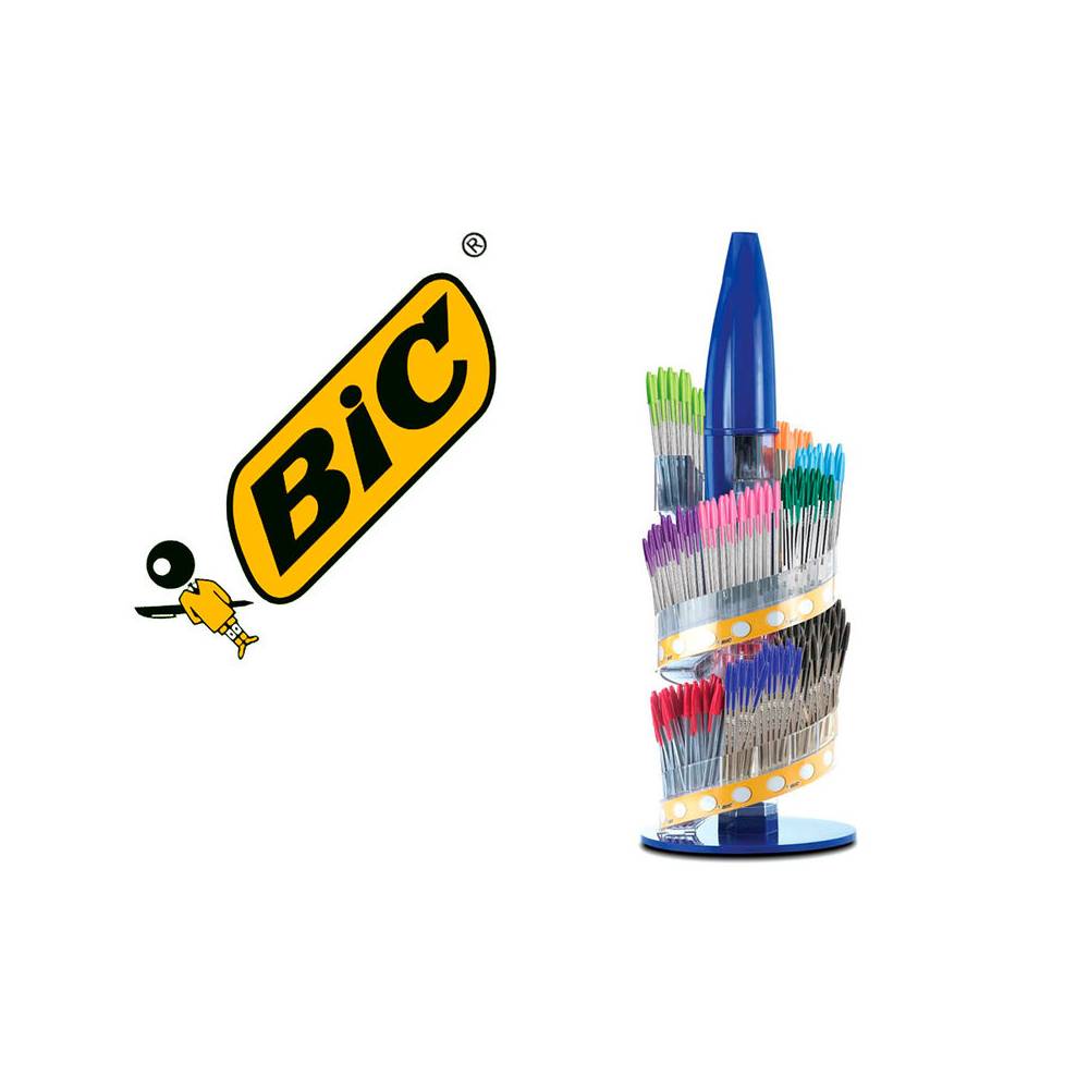 Boligrafo bic cristal family expositor de 770 unidades surtidas