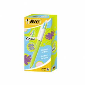 Boligrafo bic cuatro colores pastel edicion limitada