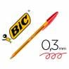 Boligrafo bic cristal punta fina rojo