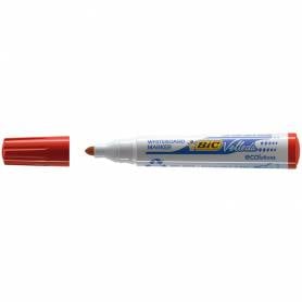 Rotulador bic velleda para pizarra rojo punta redonda 1,3 mm