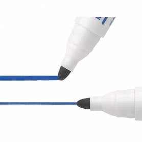 Rotulador bic velleda para pizarra azul punta redonda 1,3 mm