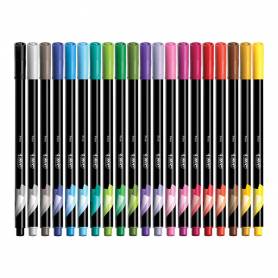 Rotulador bic intensity fine punta de fibra 0,4 mm expositor 192 unidades colores surtidos 160x130x345 mm