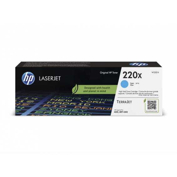 HP Toner laserJet 220X cian XL - W2201X