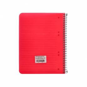 Cuaderno espiral liderpapel microperforado a5 80h horizontal 5 colores 6 taladros gallery - 