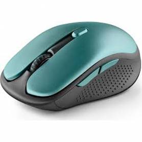 Raton ngs evo rust optico 800 1200 1600 dpi inalambrico 5 botones teclas silenciosas receptor usb 2,4 ghz verde - EVORUSTICE