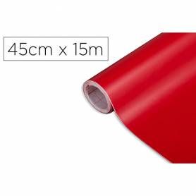 Rollo adhesivo d-c-fix rojo señales mate ancho 45 cm largo 15 mt - 200-0108
