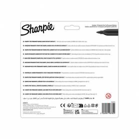 Rotulador sharpie permanente fino glam pop blister de 12 unidades colores surtidos - 2198780