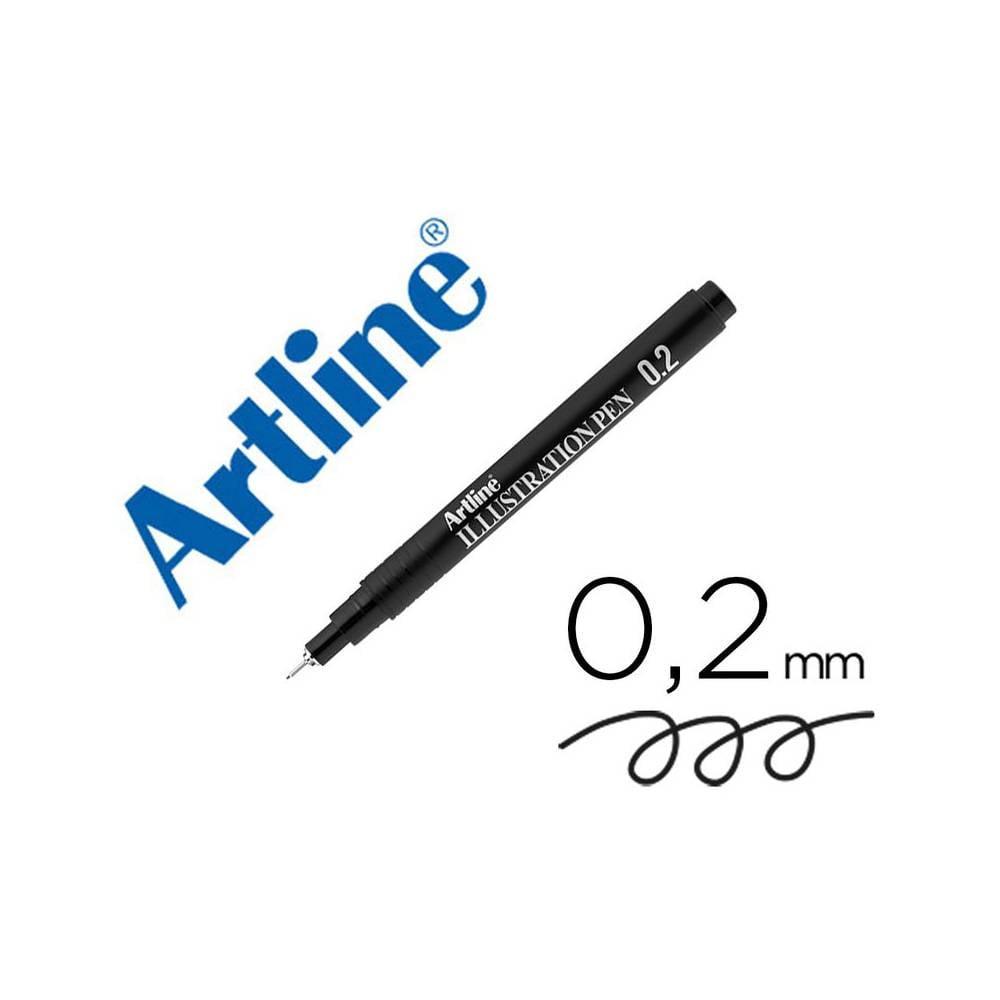 Rotulador artline calibrado micrometrico negro illustration pen ek-282iln punta poliacetal 0,2mm - EK-282ILN