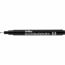 Rotulador artline calibrado micrometrico negro illustration pen ek-288iln punta poliacetal 0,8mm - EK-288ILN