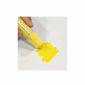 Tempera solida playcolor basic one 10 gr amarillo caja de 12 unidades - 10821