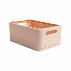 Caja plegable exacompta midi skandi polipropileno reciclado color nude 276x188x120 mm - 27131D