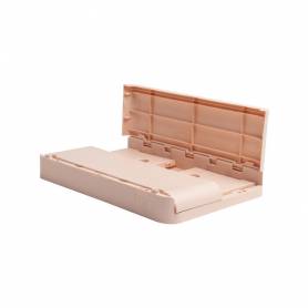 Caja plegable exacompta midi skandi polipropileno reciclado color nude 276x188x120 mm - 27131D