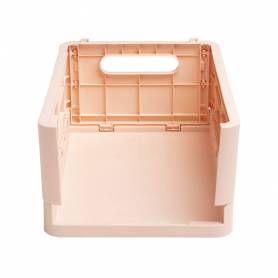 Caja plegable exacompta midi skandi polipropileno reciclado color nude 276x188x120 mm - 27131D