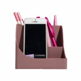 Organizador de sobremesa exacompta skandi color rosa viejo 155x119x109 mm - 69538D