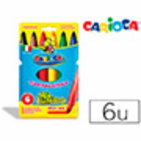 Rotulador carioca jumbo punta gruesa estuche de 6 colores surtidos