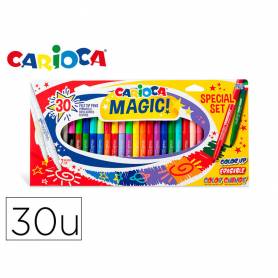 Rotulador carioca magic markers special set caja 30 unidades colores surtidos