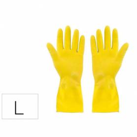 Guantes de latex satinados con relieve anti deslizante sin polvo par talla grande - GU0016