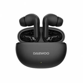 Auricular daewoo tws in-ear bluetooth 5.3 con estuche de carga usb tipo-c autonomia 6 horas color negro - DW2004