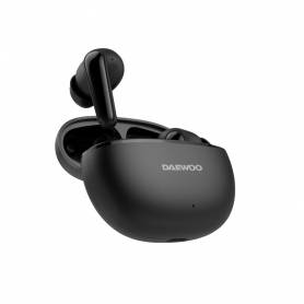 Auricular daewoo tws in-ear bluetooth 5.3 con estuche de carga usb tipo-c autonomia 6 horas color negro - DW2004