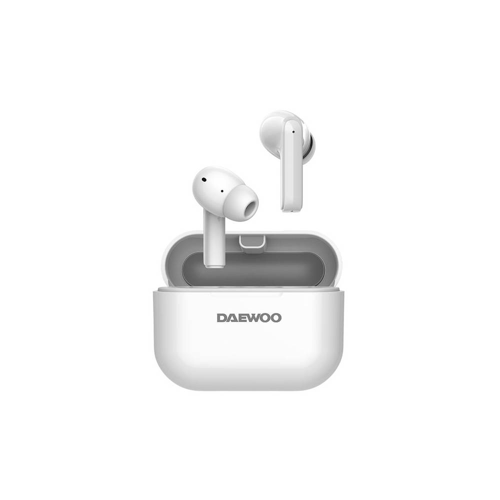 Auricular daewoo tws in-ear bluetooth 5.3 con estuche de carga usb tipo-c autonomia 6 horas color blanco - DW2005