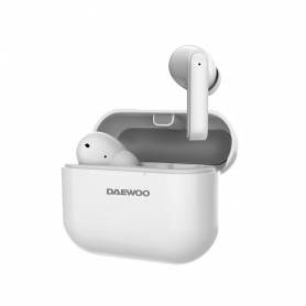 Auricular daewoo tws in-ear bluetooth 5.3 con estuche de carga usb tipo-c autonomia 6 horas color blanco - DW2005