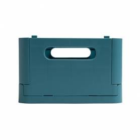 Caja plegable exacompta midi skandi polipropileno reciclado color azul pacifico 276x188x120 mm - 27134D