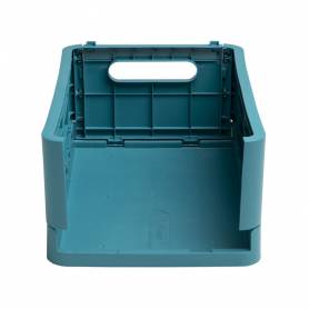 Caja plegable exacompta midi skandi polipropileno reciclado color azul pacifico 276x188x120 mm - 27134D