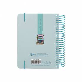 Agenda espiral liderpapel sant orini a6 2025 día página street view papel 60 gr - 