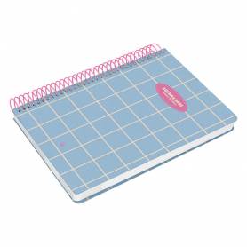 Agenda espiral liderpapel clas sic a6 2025 día página color azul claro papel 70 gr - 